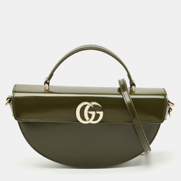 Gucci: Зелёная сумка на руку 