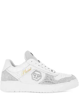 Philipp Plein: Белые кроссовки  Crystal
