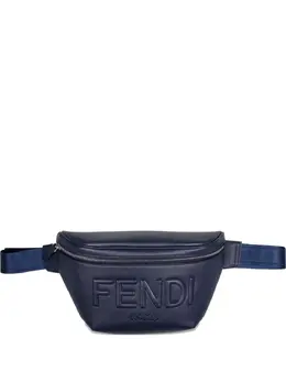 FENDI: Синяя поясная сумка 