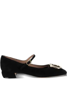 Ferragamo: Чёрные балетки 