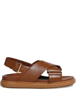 Marni: Коричневые сандалии 