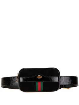 Gucci Pre-Owned: Чёрная поясная сумка 
