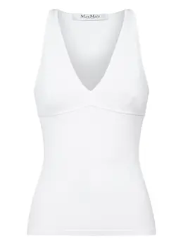 Max Mara: Майка с v-образным вырезом 
