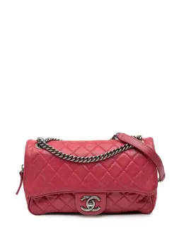 CHANEL Pre-Owned: Розовая сумка через плечо 