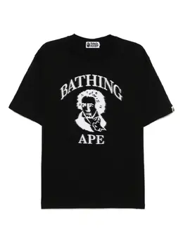 A BATHING APE®: Чёрная футболка 