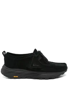 Clarks Originals: Чёрные кроссовки 