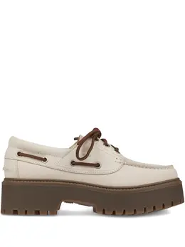 Timberland: Белые лоферы 