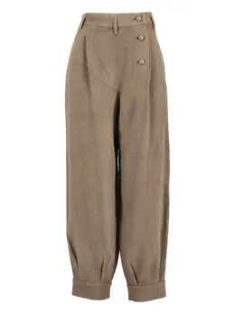 Issey Miyake Pre-Owned: Брюки цвета хаки 