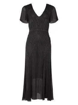 Temperley London: Платье с v-образным вырезом 