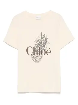 Chloé: Хлопковая футболка 