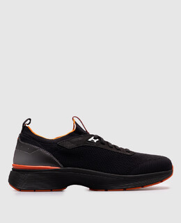 Santoni: Чорні кросівки 