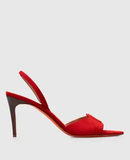 Santoni: Червоні босоніжки 