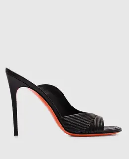 Santoni: Чорні сабо 