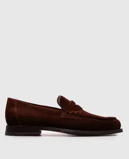 Santoni: Коричневі лофери 