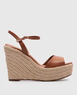 Santoni: Коричневі босоніжки 