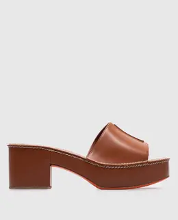 Santoni: Коричневі сабо 