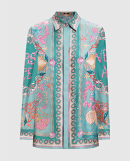 Versace: Зелені блузки  Barocco