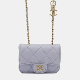 Chanel: Фиолетовая поясная сумка 
