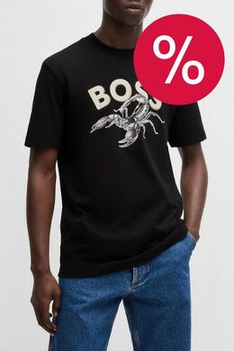 BOSS: Хлопковая футболка 