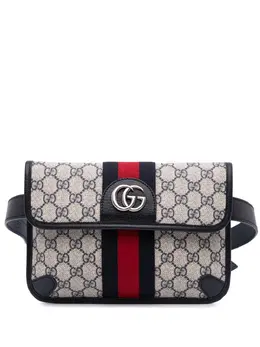 Gucci Pre-Owned: Коричневая поясная сумка 