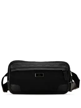 Gucci Pre-Owned: Чёрная поясная сумка 