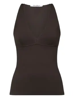 Max Mara: Майка с v-образным вырезом 