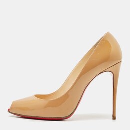 Christian Louboutin: Бежевые туфли 
