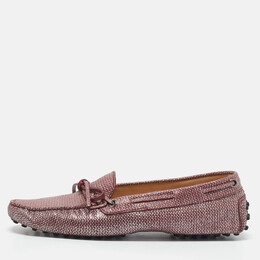 Tod's: Фиолетовые мокасины 