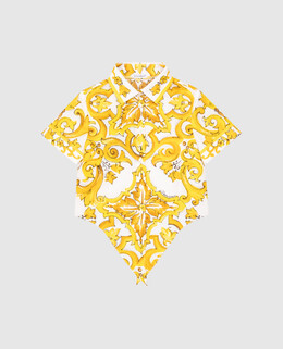 Dolce&Gabbana: Белая блуза 