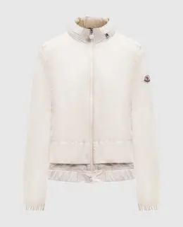 Moncler: Бежевая куртка 