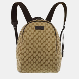 Gucci: Бежевый рюкзак  GG