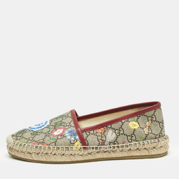 Gucci: Бежевые мокасины  GG Supreme