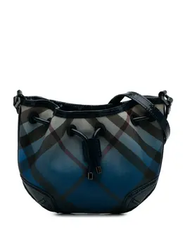 Burberry Pre-Owned: Голубая сумка через плечо 