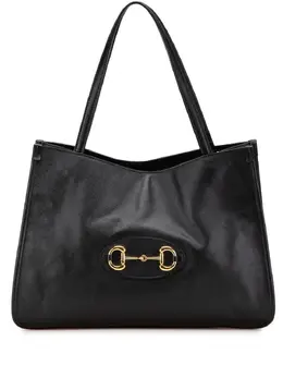 Gucci Pre-Owned: Чёрная сумка-шоппер 