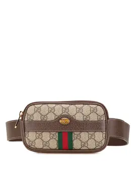 Gucci Pre-Owned: Коричневая поясная сумка 