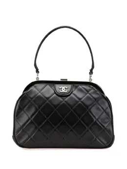 CHANEL Pre-Owned: Чёрная сумка на руку 