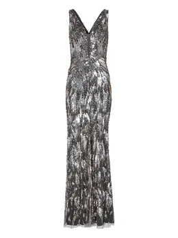 Jenny Packham: Платье с v-образным вырезом 