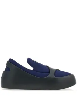 Ferragamo: Голубые мокасины 