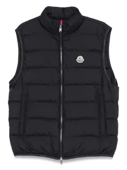 Moncler: Синий жилет 