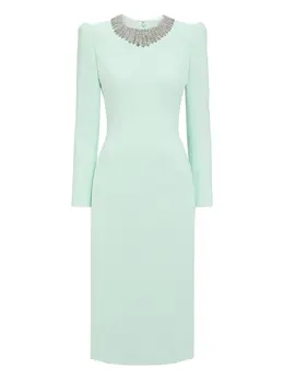 Jenny Packham: Платье с длинным рукавом 