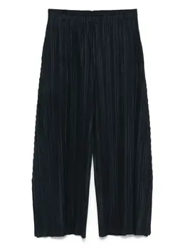 Pleats Please Issey Miyake: Синие брюки 