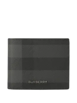 Burberry: Серебристый кошелёк 