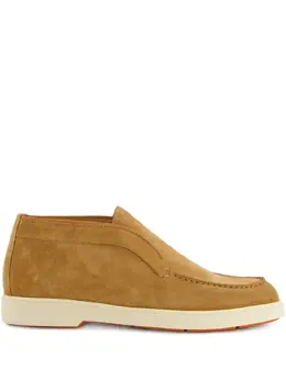 Santoni: Бежевые мокасины 