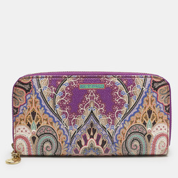 Etro: Фиолетовый кошелёк 
