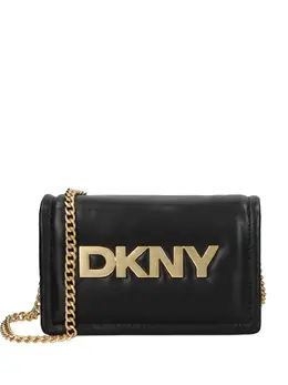 DKNY: Чёрная сумка через плечо 