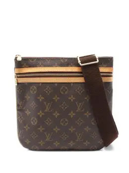 Louis Vuitton Pre-Owned: Коричневая сумка через плечо 