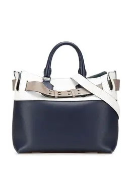 Burberry Pre-Owned: Голубая поясная сумка 