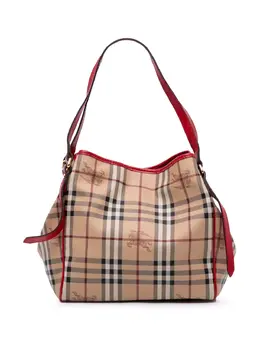 Burberry Pre-Owned: Коричневая сумка-шоппер 