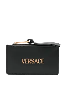Versace: Чёрный картхолдер 