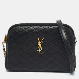 Saint Laurent Paris: Чёрная сумка через плечо  Gaby